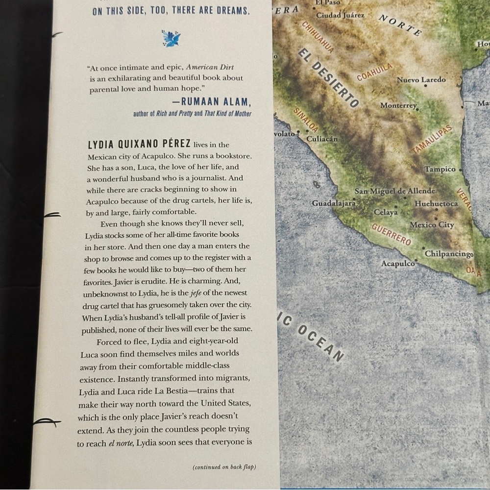 American Dirt: A Novel by Jeanine Cummins |Β Fiction, Thriller | Hardcover Book - Picture 7 of 8